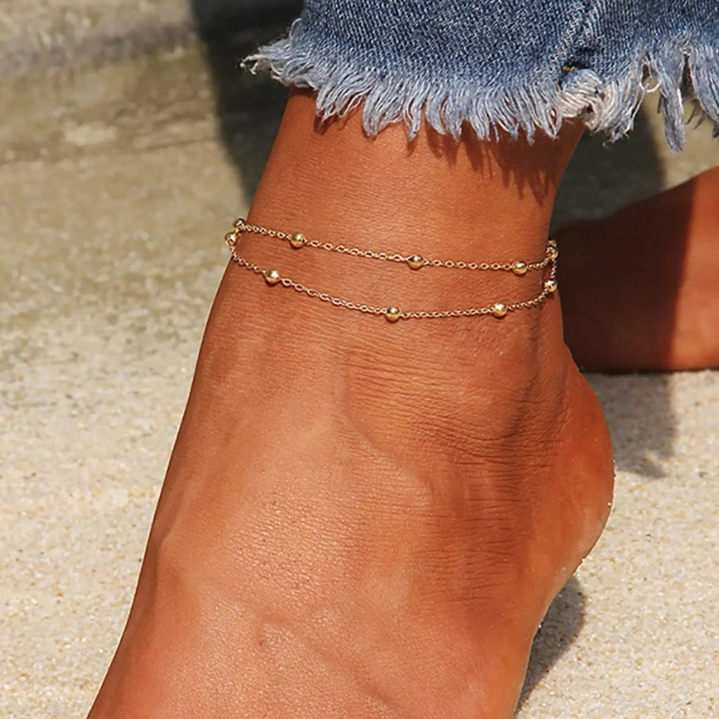 14K Gold Anklets Waterproof - GOSFRY