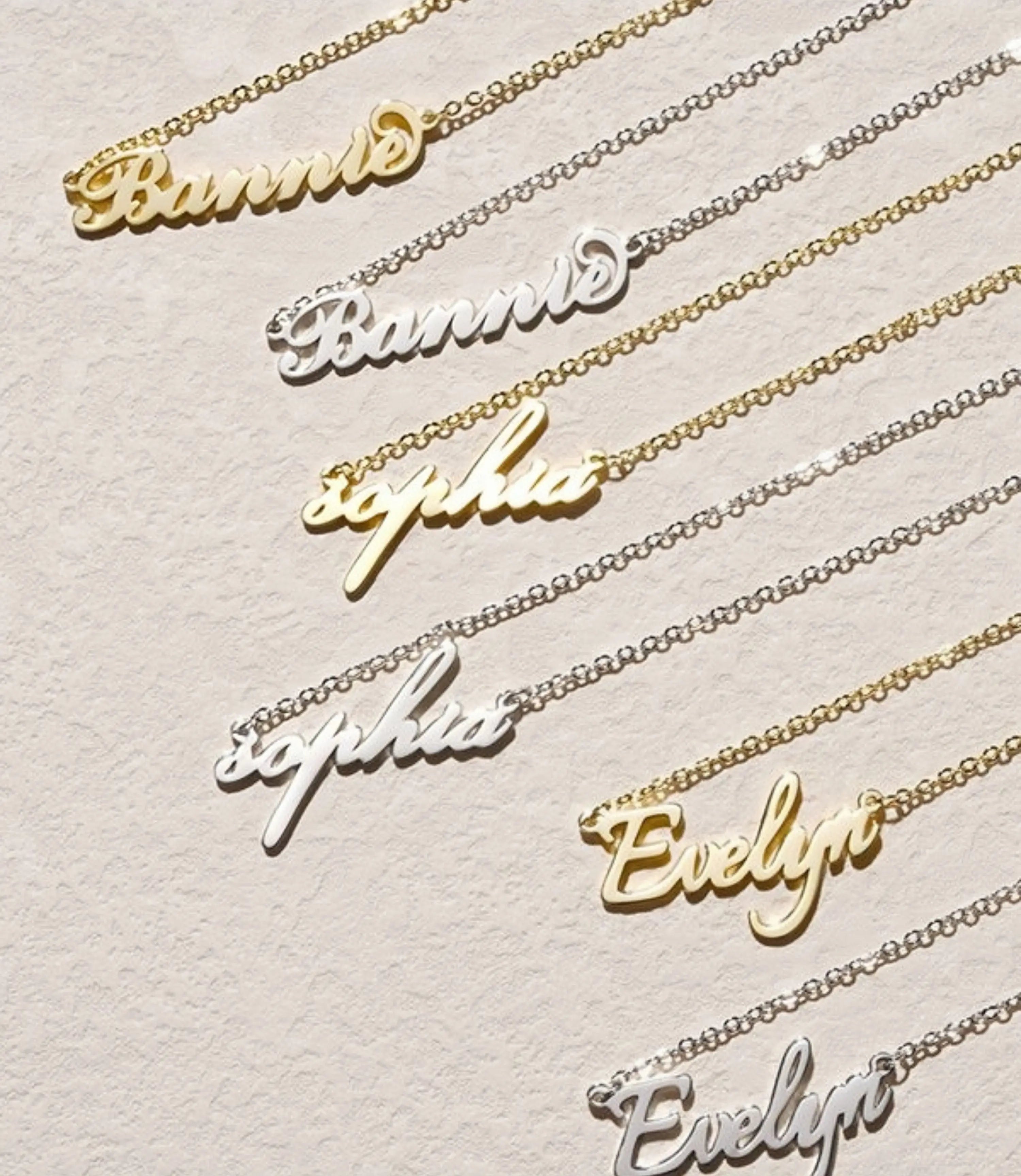 Gosfry Custom Name Necklaces