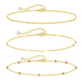 Bead Twisted Rope Anklets Stack - GOSFRY