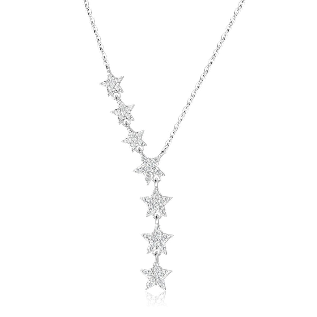 Crystal Silver/Gold/Rose Gold Star Necklaces - GOSFRY