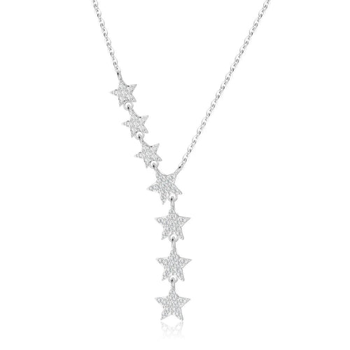 Crystal Silver/Gold/Rose Gold Star Necklaces - GOSFRY