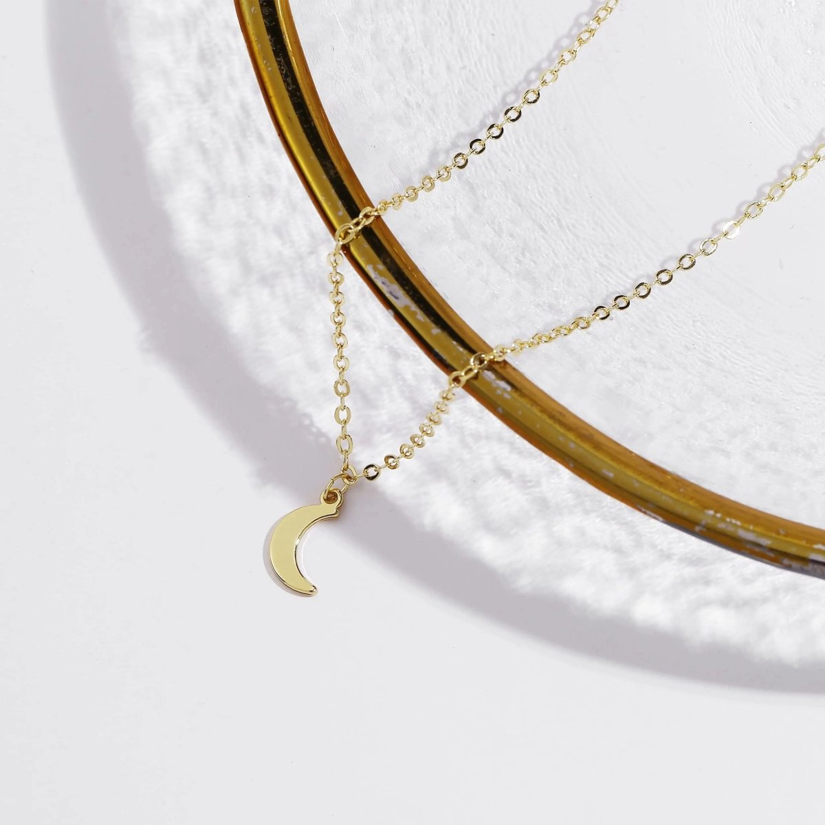 Dainty Gold Moon Anklet - GOSFRY