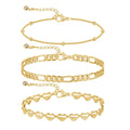 Dainty Heart Anklets Stack Summer Beach - GOSFRY