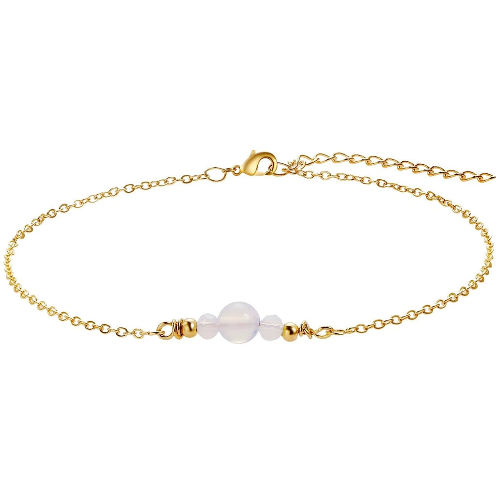 Gold Bead Ankle Bracelets - GOSFRY