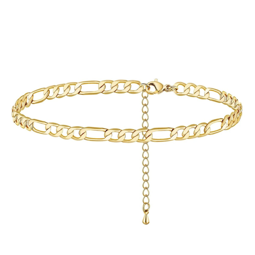 Gold Figaro Ankle Bracelets - GOSFRY