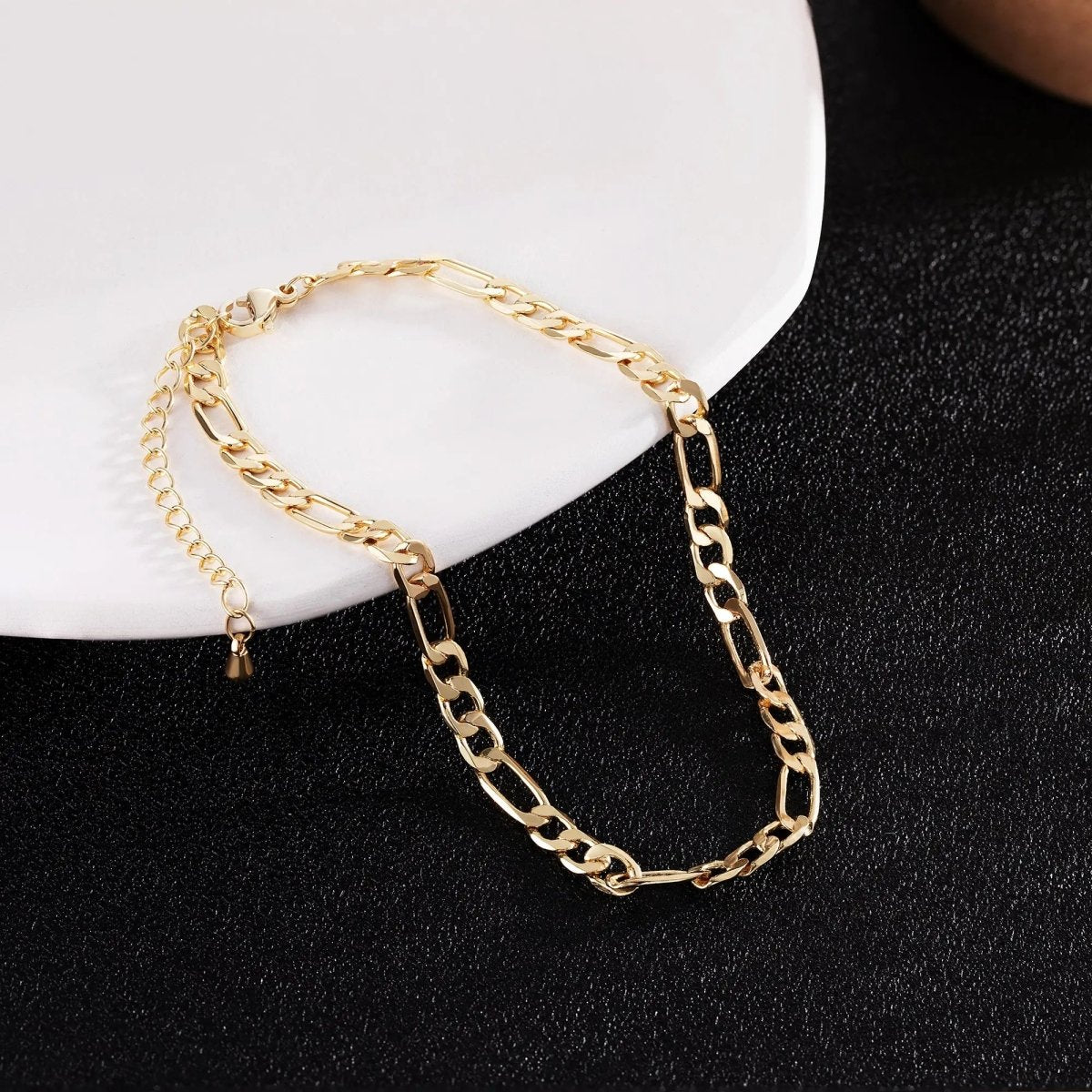 Gold Figaro Ankle Bracelets - GOSFRY