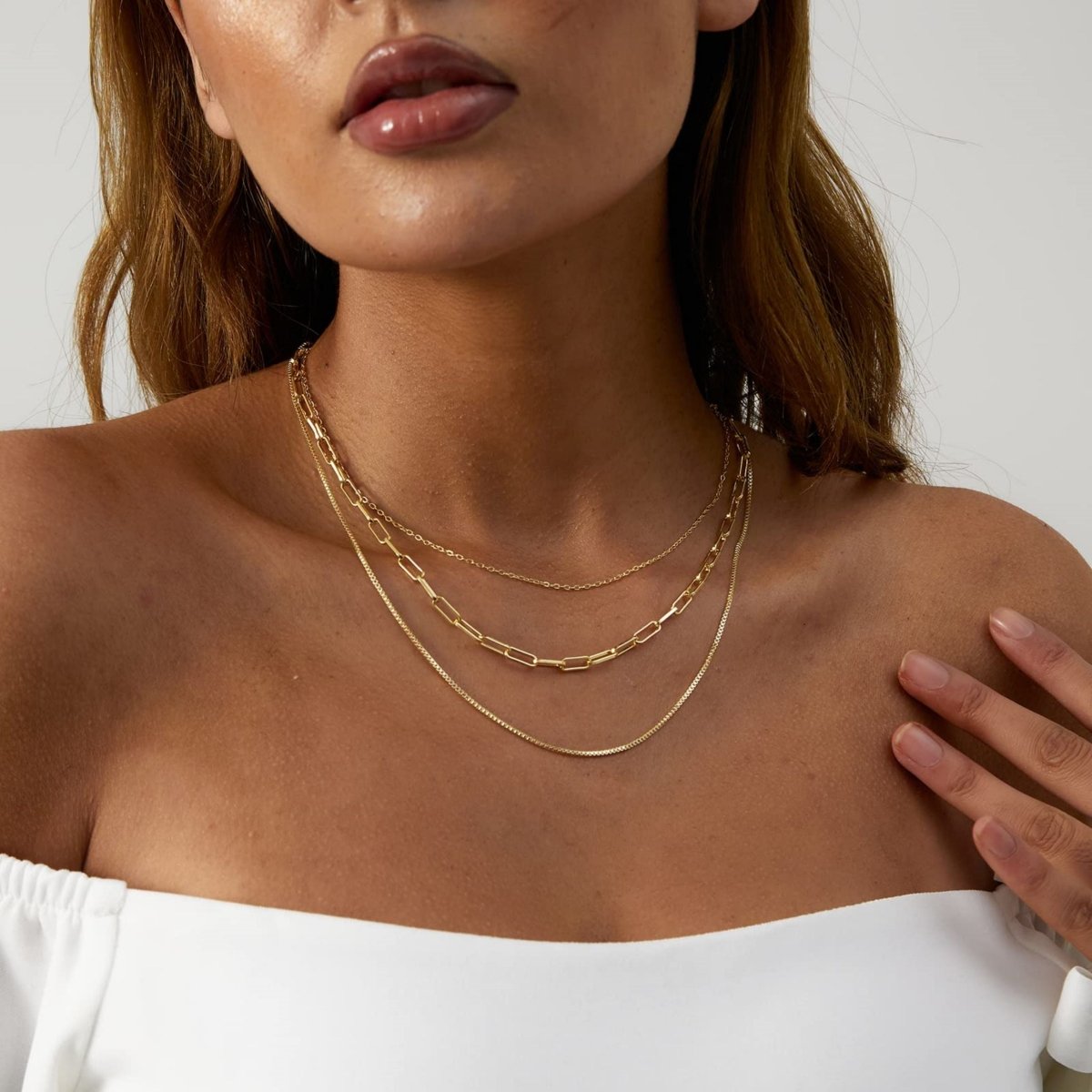 Gold Layered Set Necklaces - GOSFRY