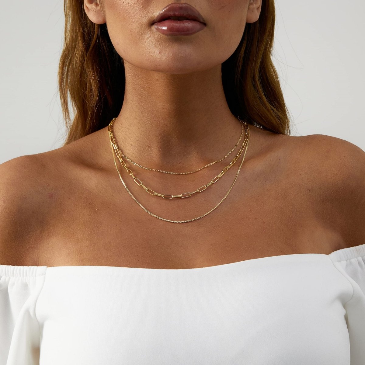 Gold Layered Set Necklaces - GOSFRY