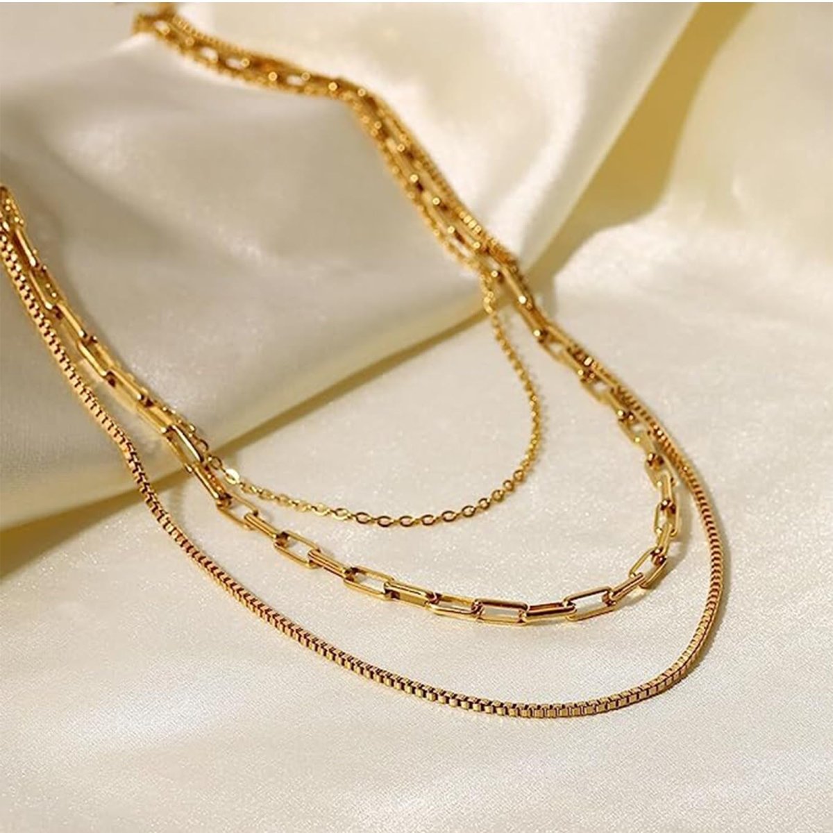 Gold Layered Set Necklaces - GOSFRY