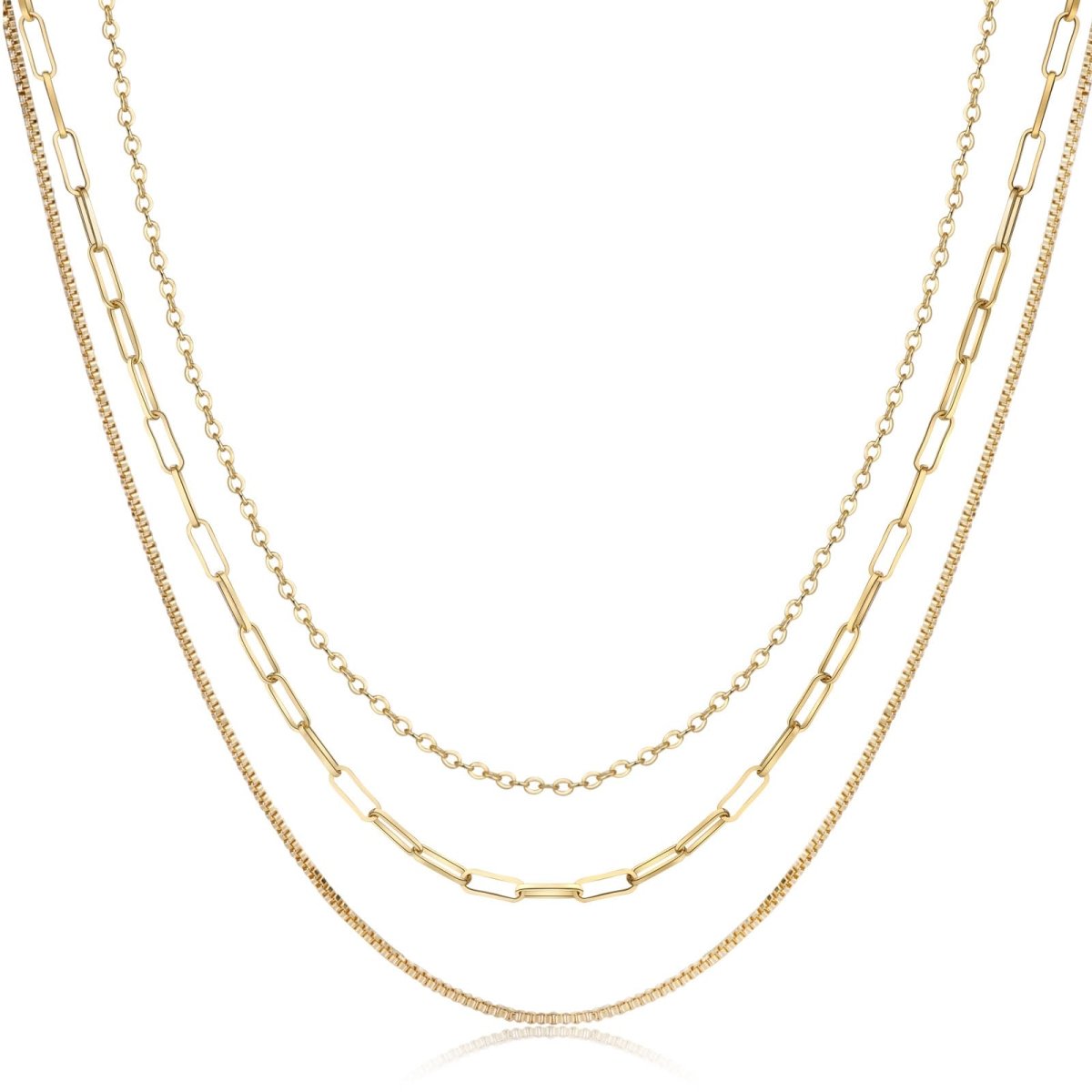 Gold Layered Set Necklaces - GOSFRY