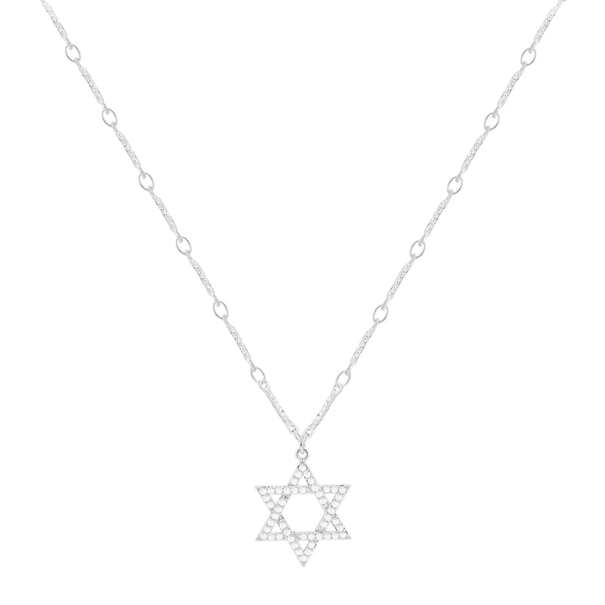 Gold/Silver David Star CZ Necklaces - GOSFRY