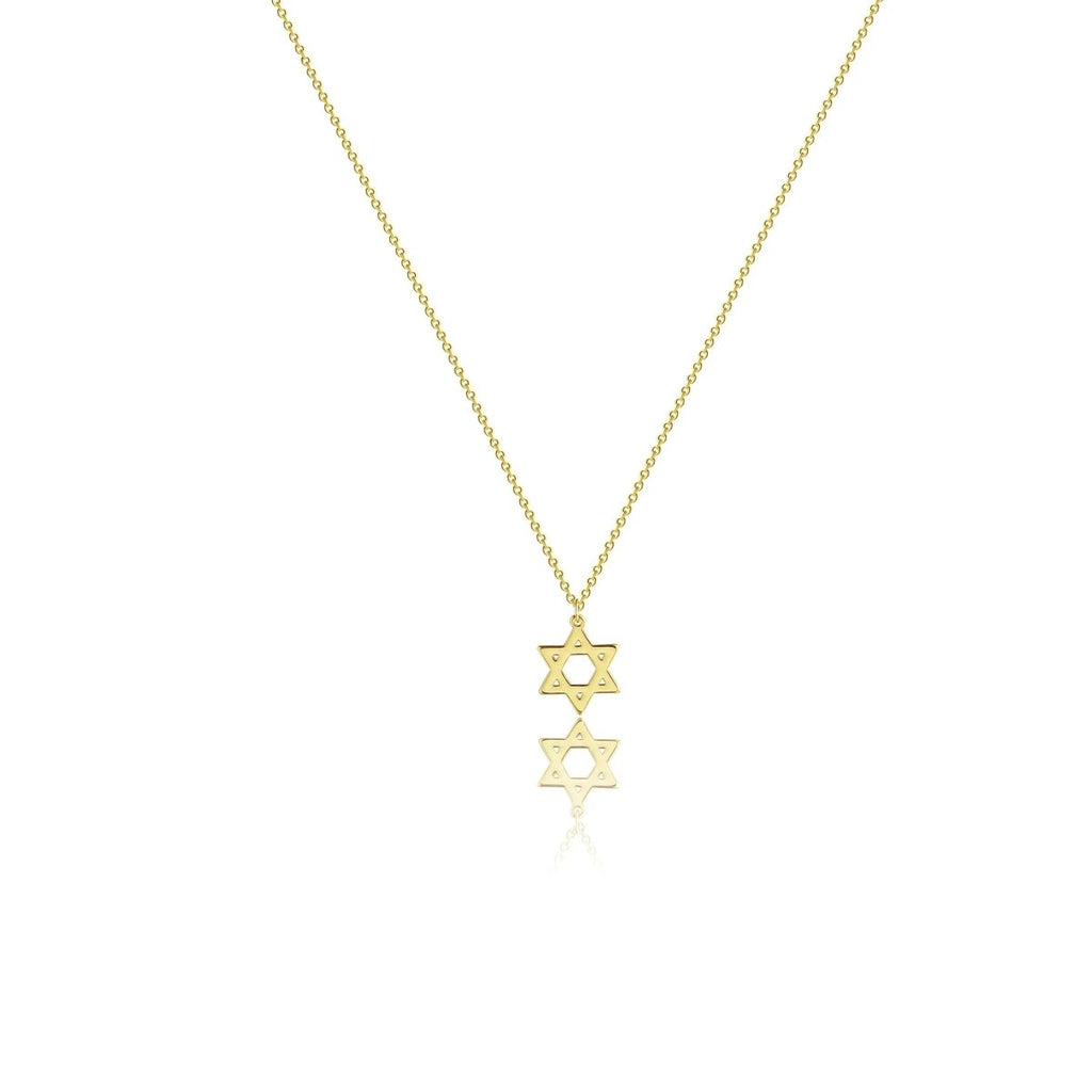 Gosfry 14k Gold David Star Necklaces - GOSFRY