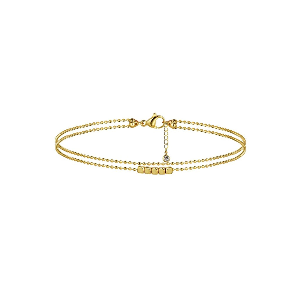 Gosfry 14k Gold Dot Anklet Summer Beach - GOSFRY