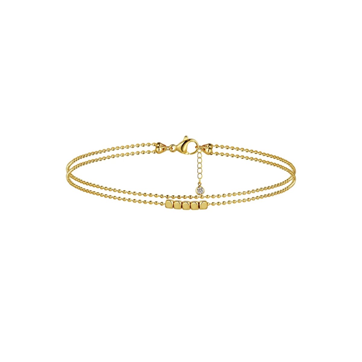 Gosfry 14k Gold Dot Anklet Summer Beach - GOSFRY
