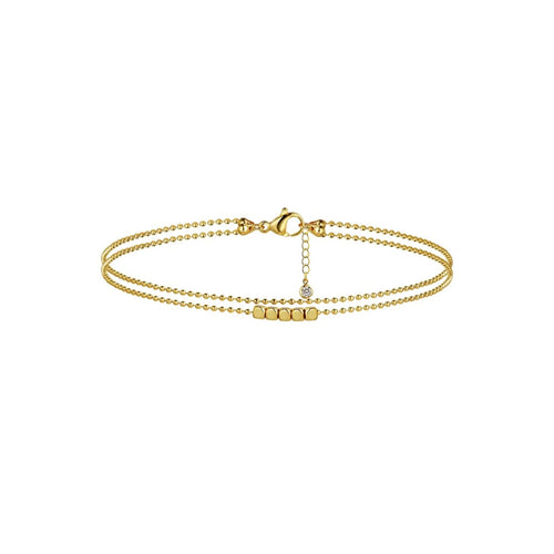 Gosfry 14k Gold Dot Anklet Summer Beach - GOSFRY