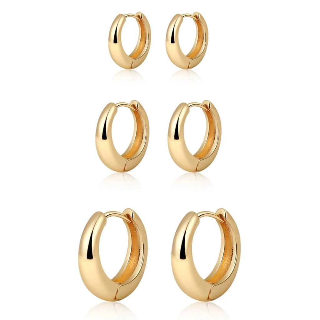 Gosfry 14K Gold Plated Small Hoop Earrings - GOSFRY