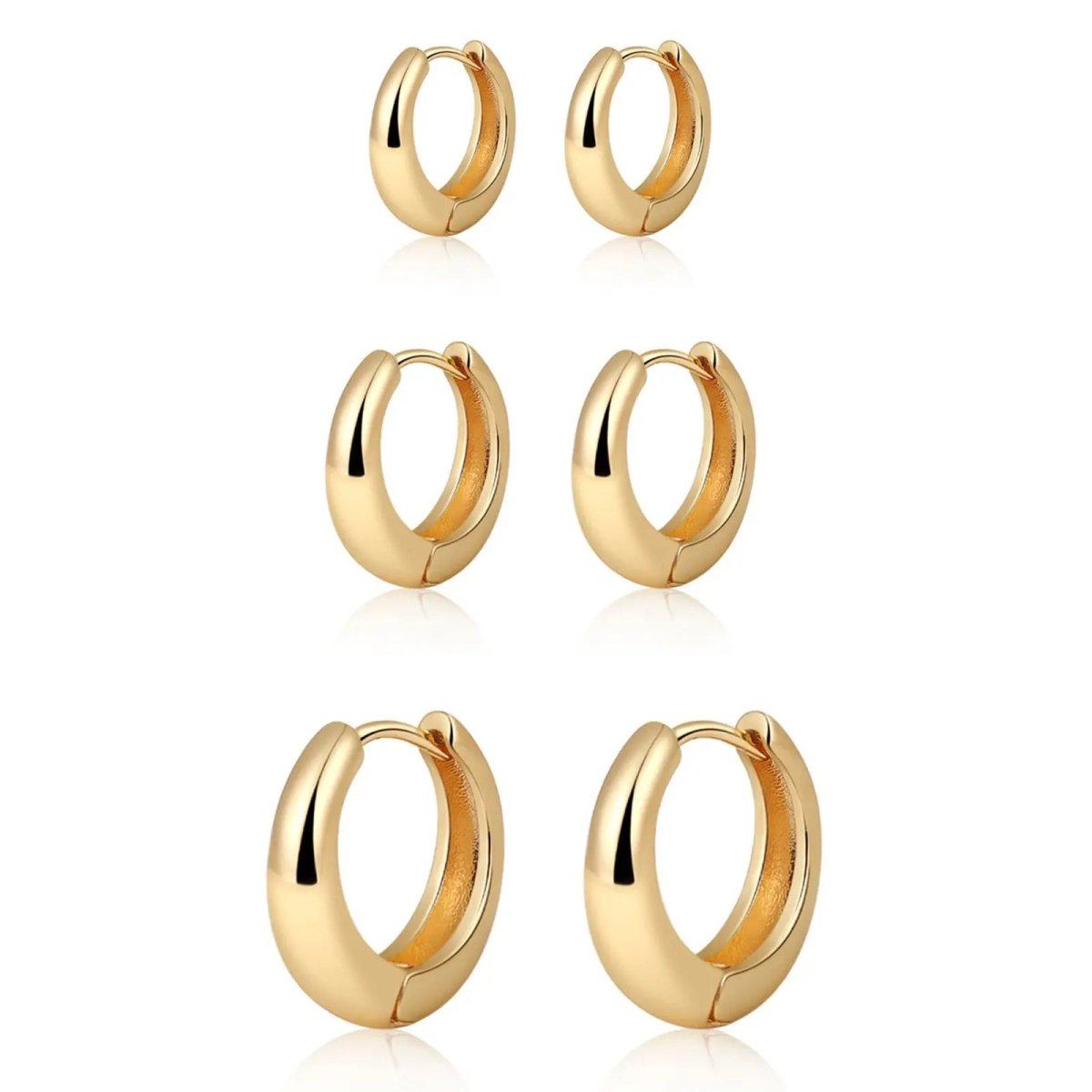 Gosfry 14K Gold Plated Small Hoop Earrings - GOSFRY