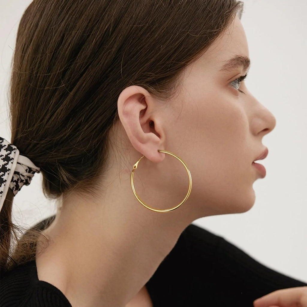 Gosfry 6 Pairs Gold Hoop Earrings - GOSFRY