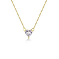 Gosfry Big Heart CZ Gold Necklaces - GOSFRY