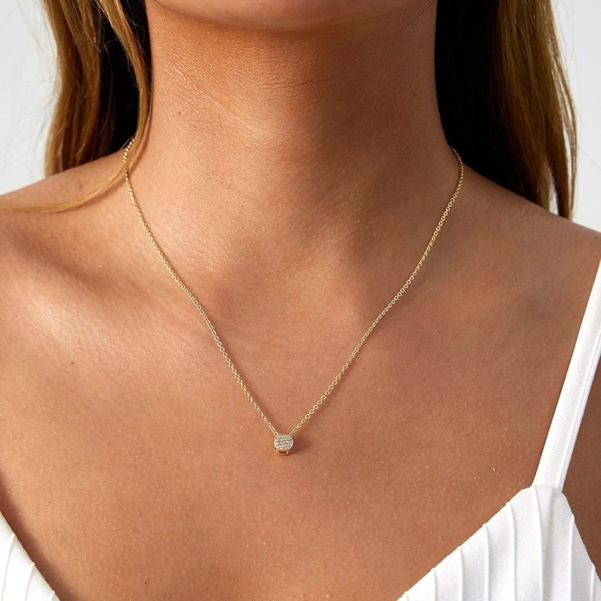 Gosfry Cubic Zirconia Diamond Necklaces - GOSFRY