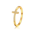 Gosfry CZ Cross Ring Size 6 to 9 - GOSFRY