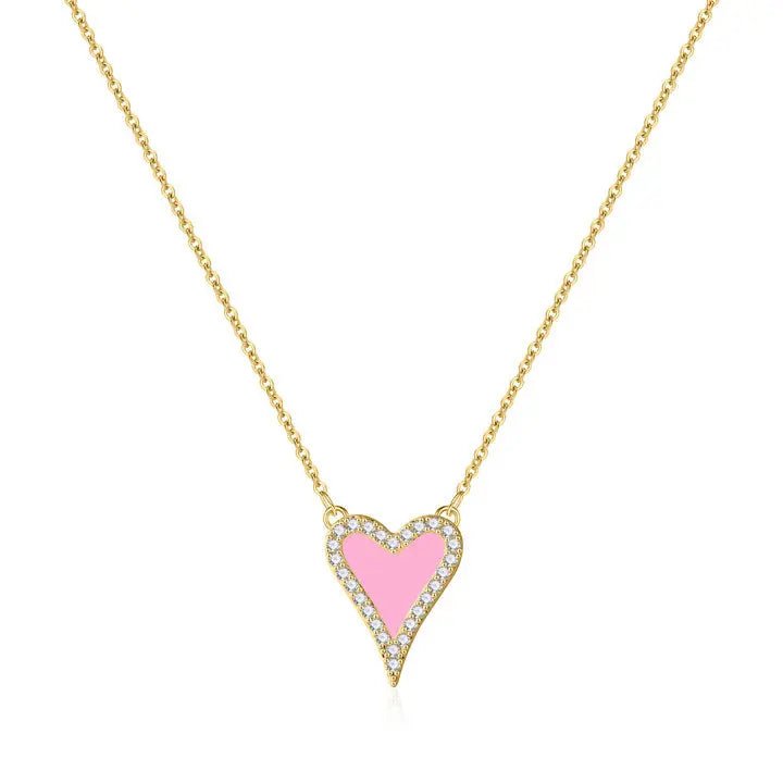Gosfry CZ Heart Necklaces - GOSFRY