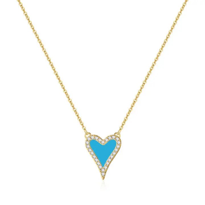 Gosfry CZ Heart Necklaces - GOSFRY