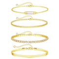 Gosfry Dainty CZ Gold Bracelets - GOSFRY