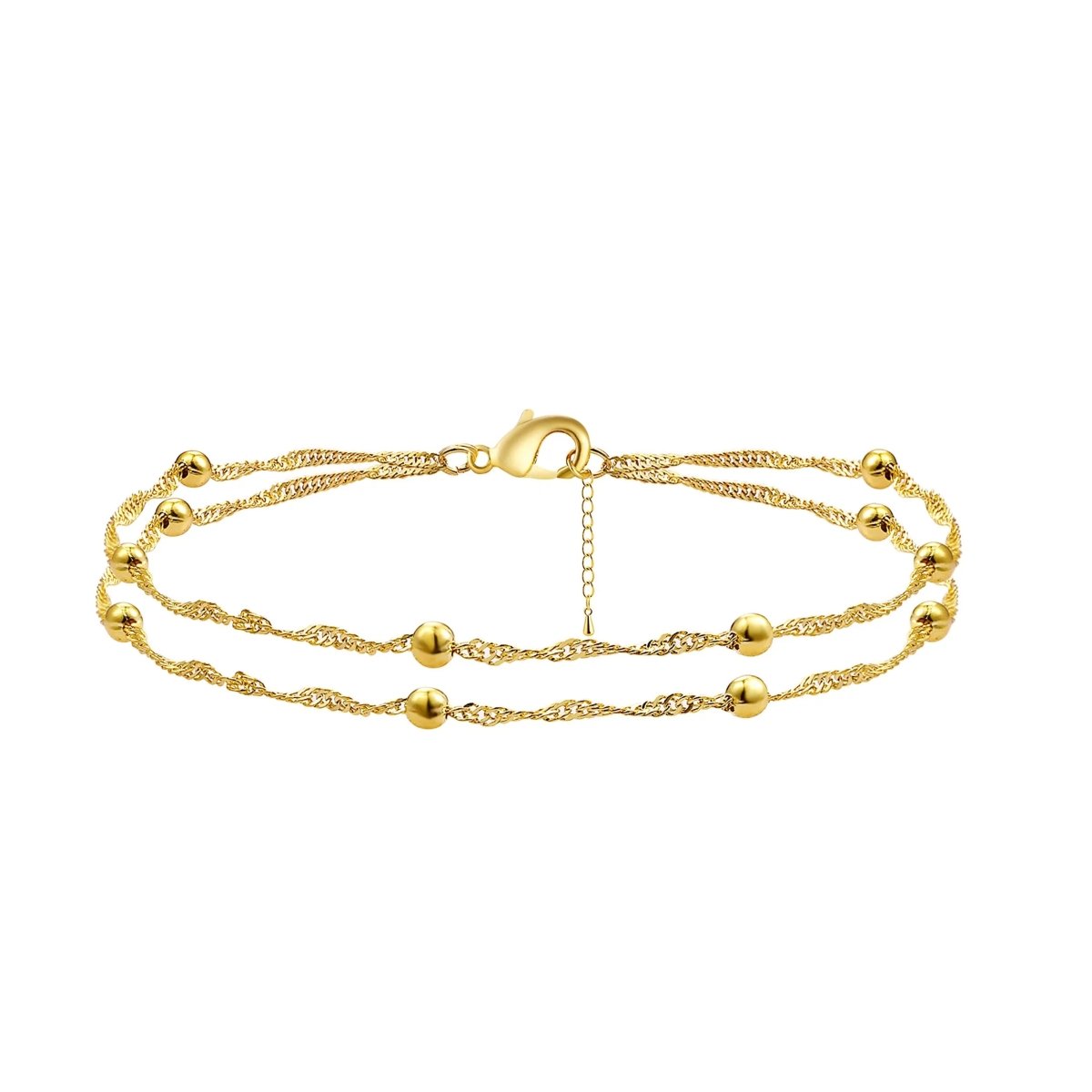 Gosfry Dainty Gold Bead Bracelets - GOSFRY