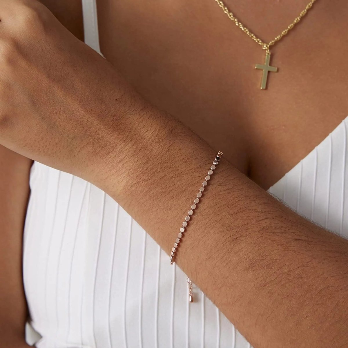 Gosfry Dainty Gold Dot Bracelets - GOSFRY