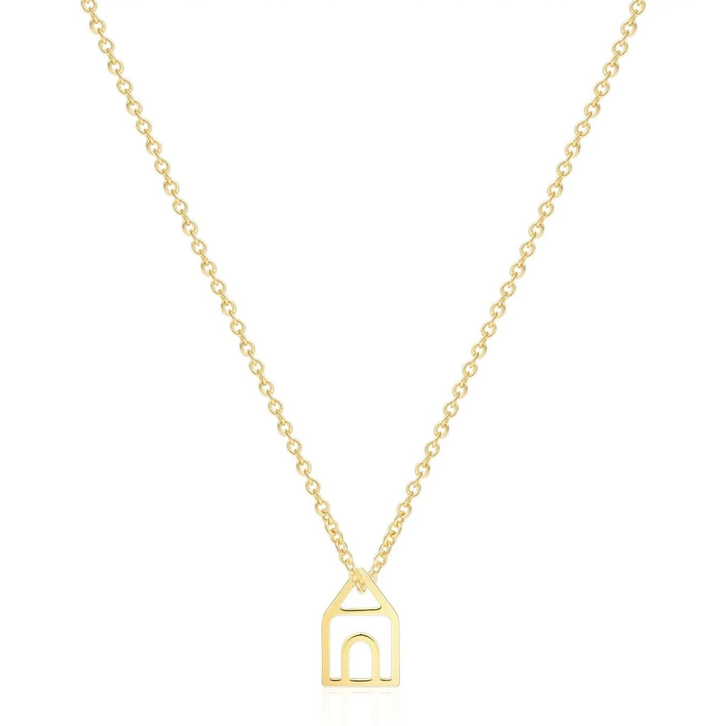Gosfry Dainty Gold House Necklaces - GOSFRY