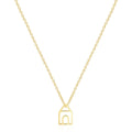 Gosfry Dainty Gold House Necklaces - GOSFRY