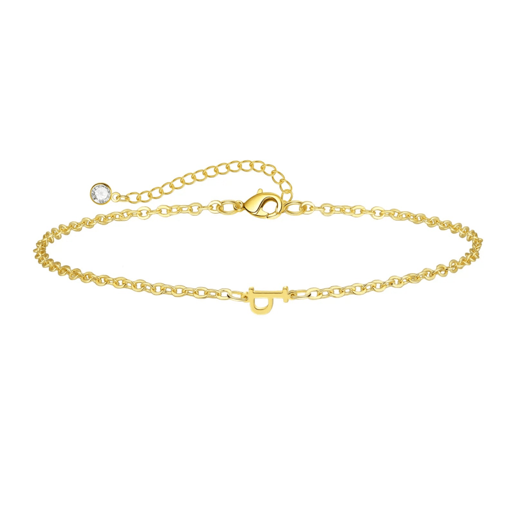 Gosfry Dainty Gold Initial Bracelets - GOSFRY