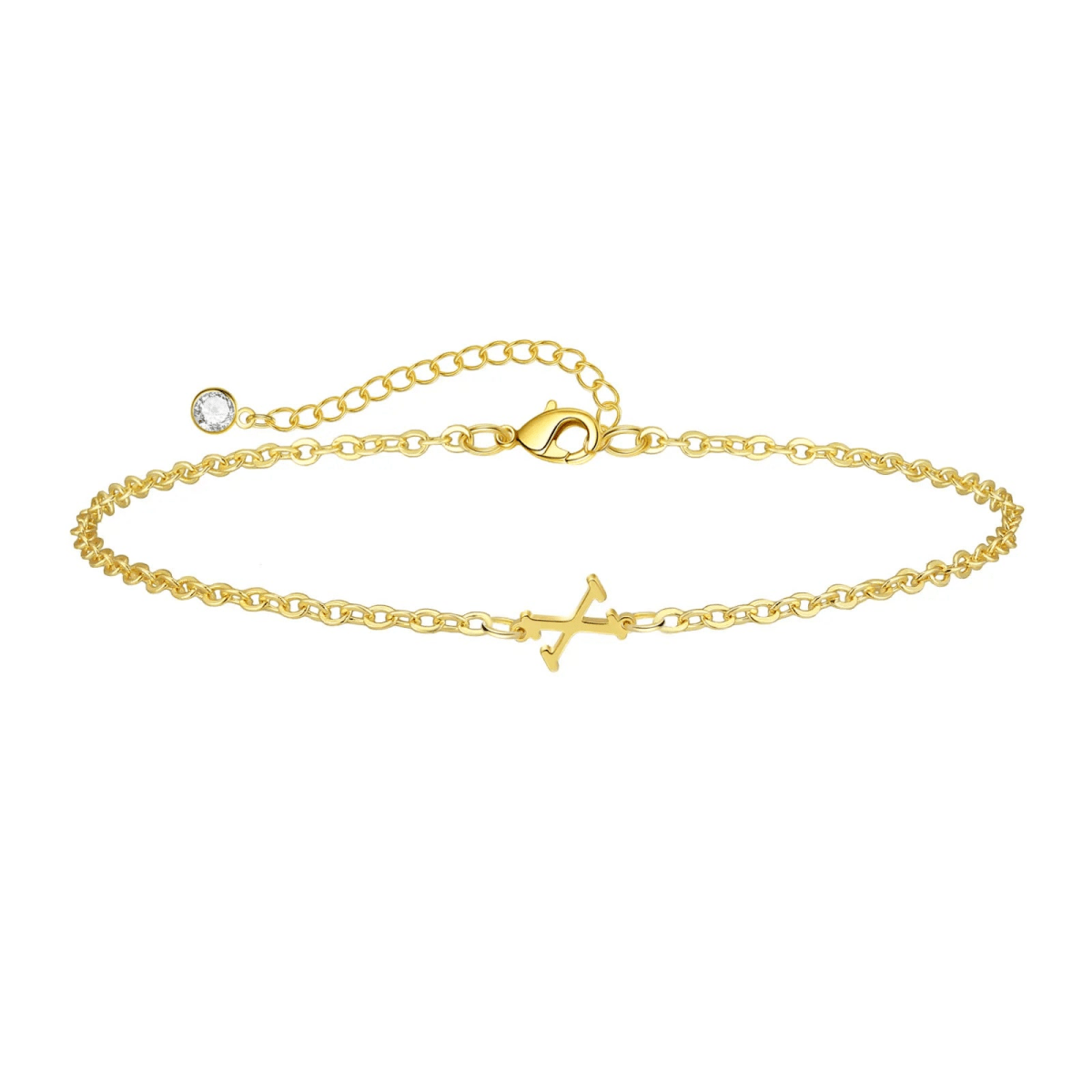 Gosfry Dainty Gold Initial Bracelets - GOSFRY