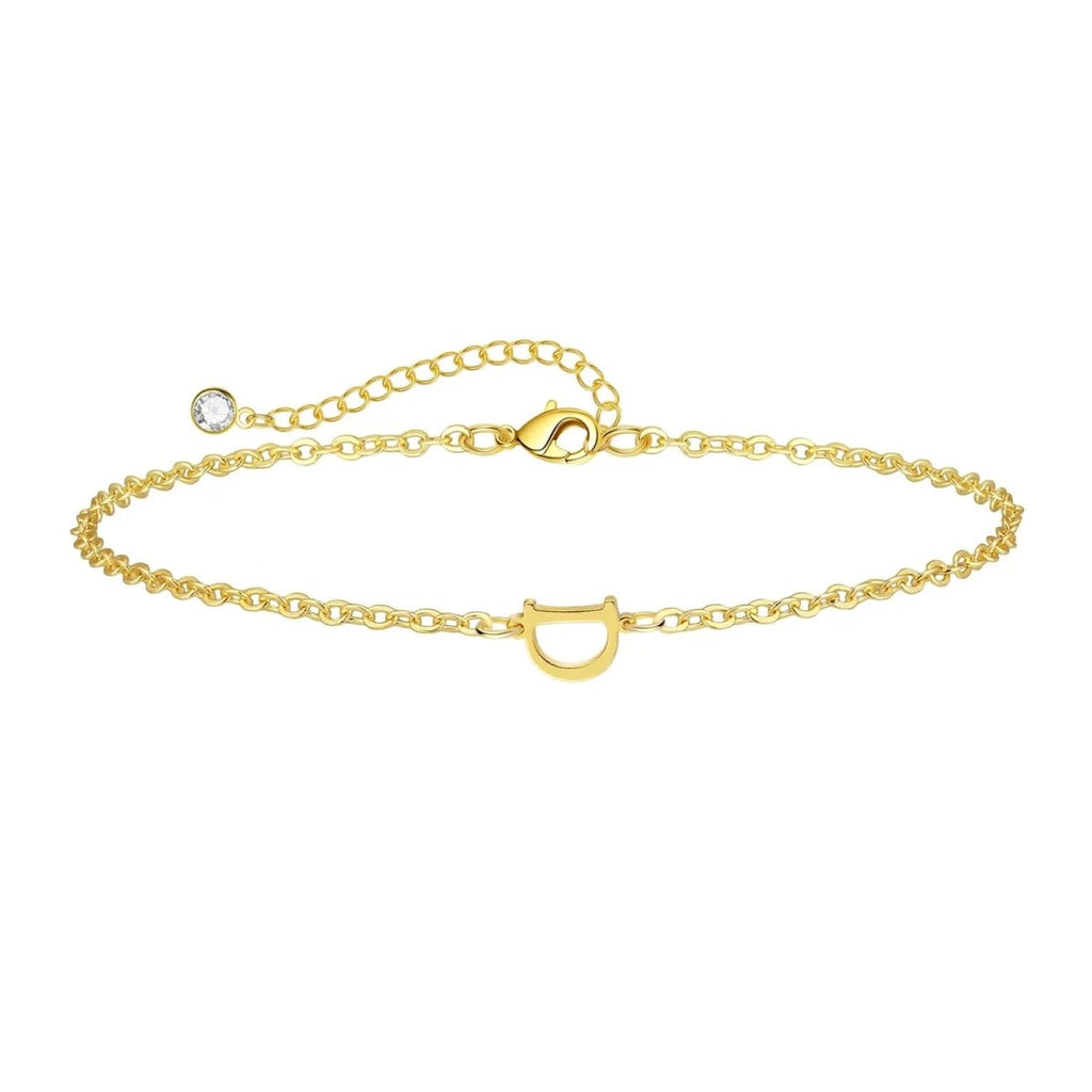 Gosfry Dainty Gold Initial Bracelets - GOSFRY