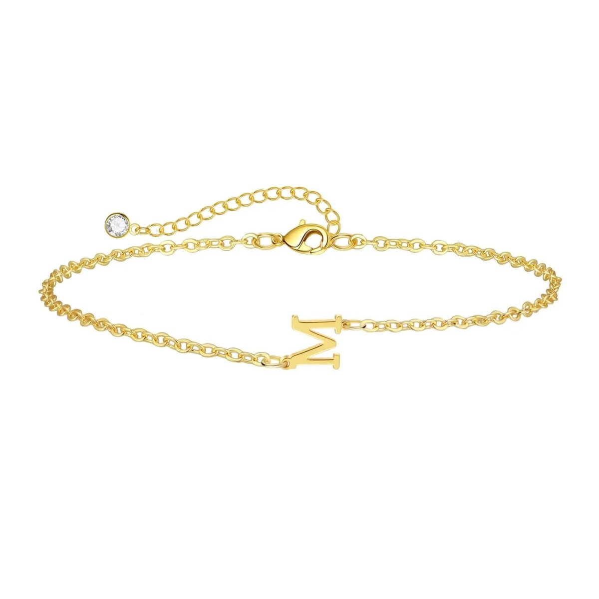 Gosfry Dainty Gold Initial Bracelets - GOSFRY