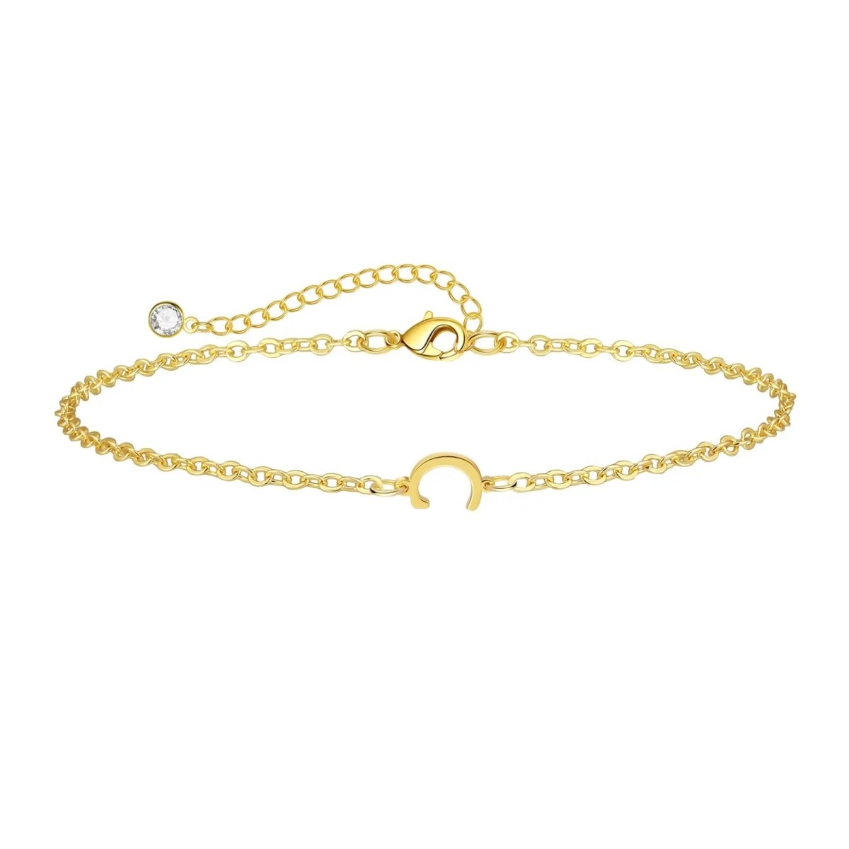 Gosfry Dainty Gold Initial Bracelets - GOSFRY