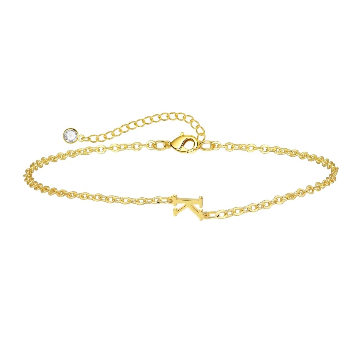 Gosfry Dainty Gold Initial Bracelets - GOSFRY