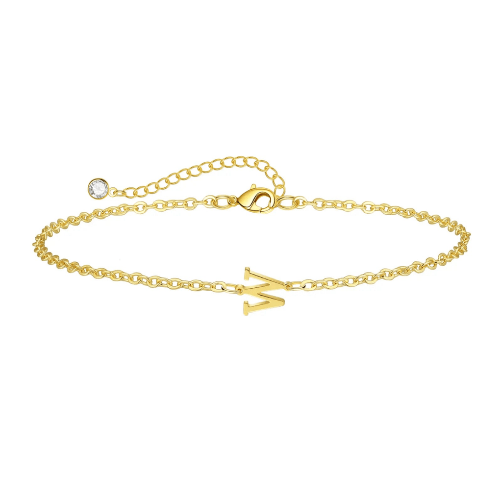 Gosfry Dainty Gold Initial Bracelets - GOSFRY