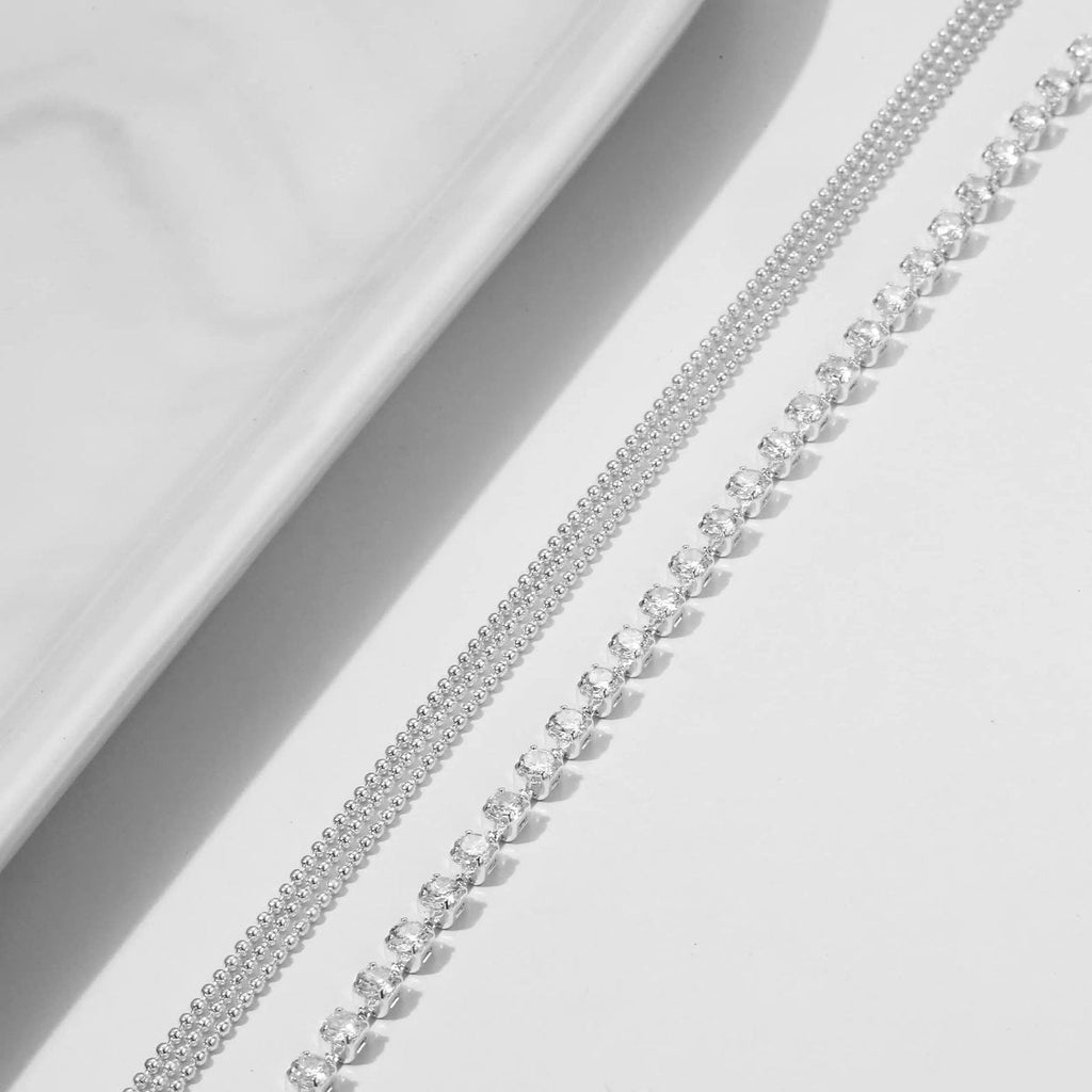 Gosfry Dainty Layered Anklets for Women - GOSFRY