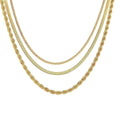 Gosfry Dainty Layered Cuba Twist Necklaces - GOSFRY