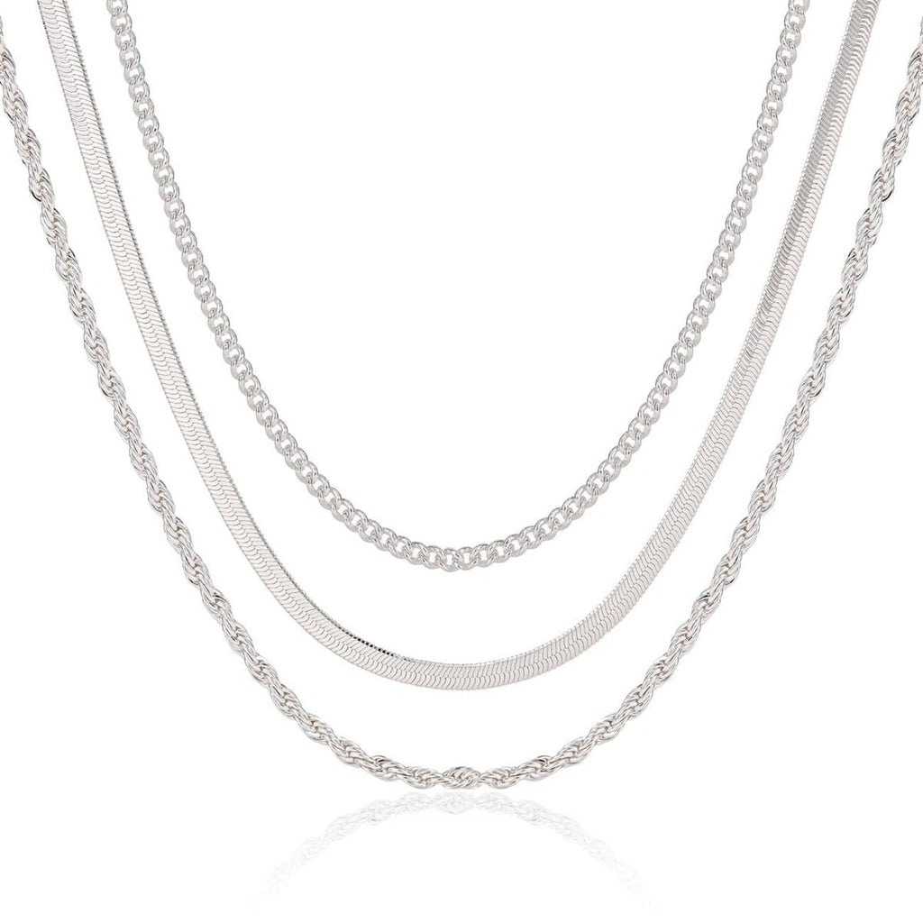 Gosfry Dainty Layered Cuba Twist Necklaces - GOSFRY