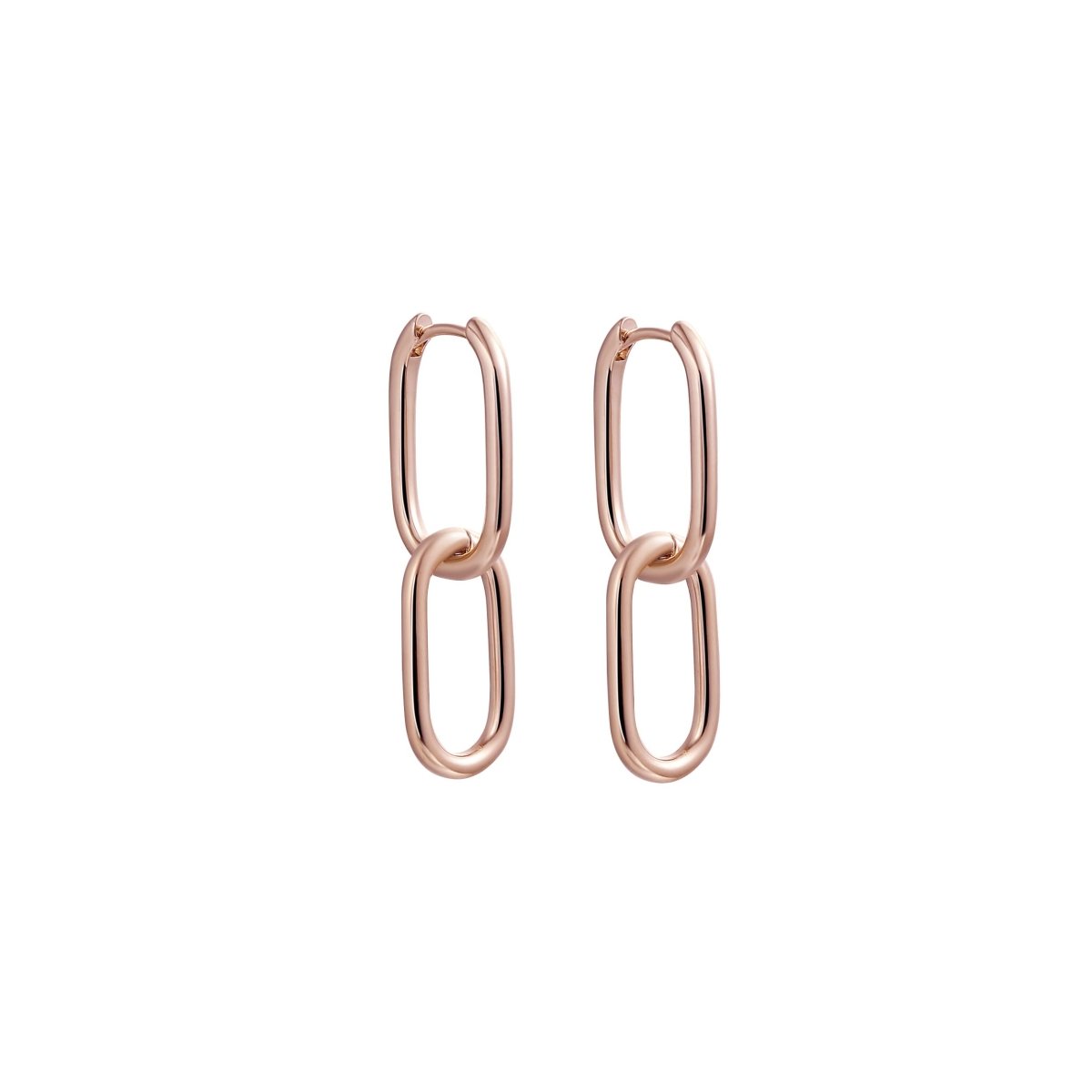 Gosfry Dainty Paperclip Huggie Hoop Earrings - GOSFRY