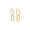 Gosfry Dainty Paperclip Huggie Hoop Earrings - GOSFRY
