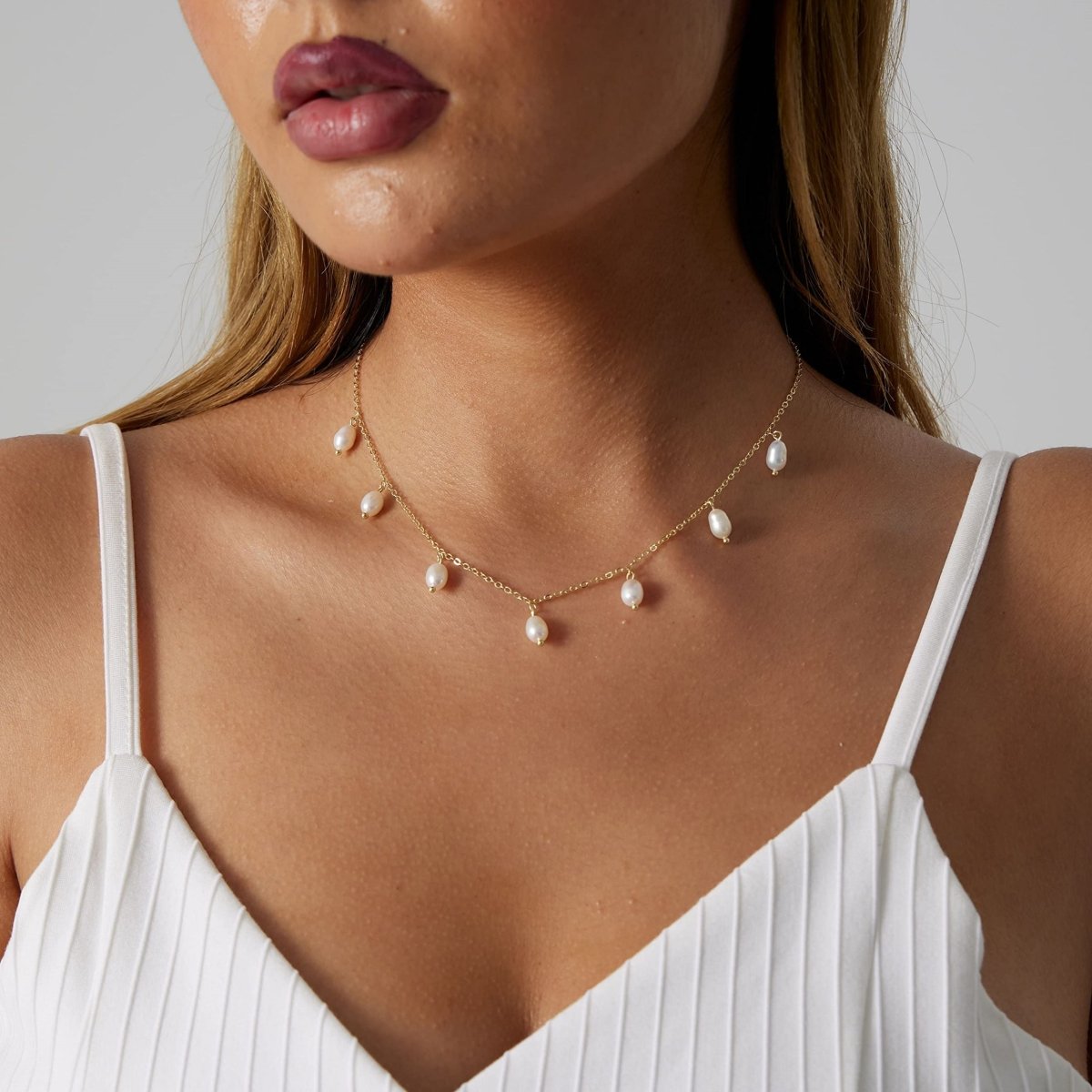 Gosfry Dainty Pearl Necklaces - GOSFRY