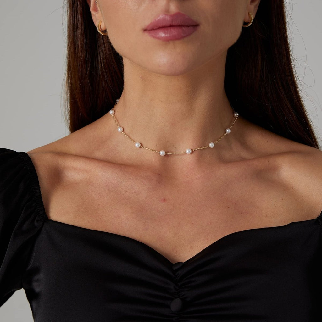 Gosfry Dainty Pearl Necklaces - GOSFRY