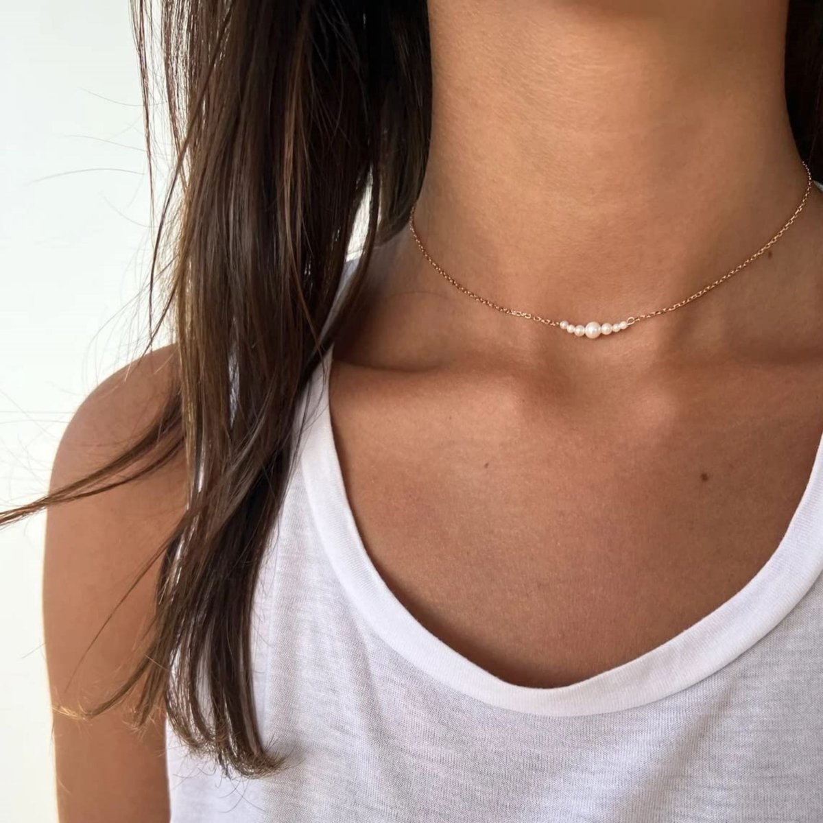 Gosfry Dainty Pearl Necklaces - GOSFRY