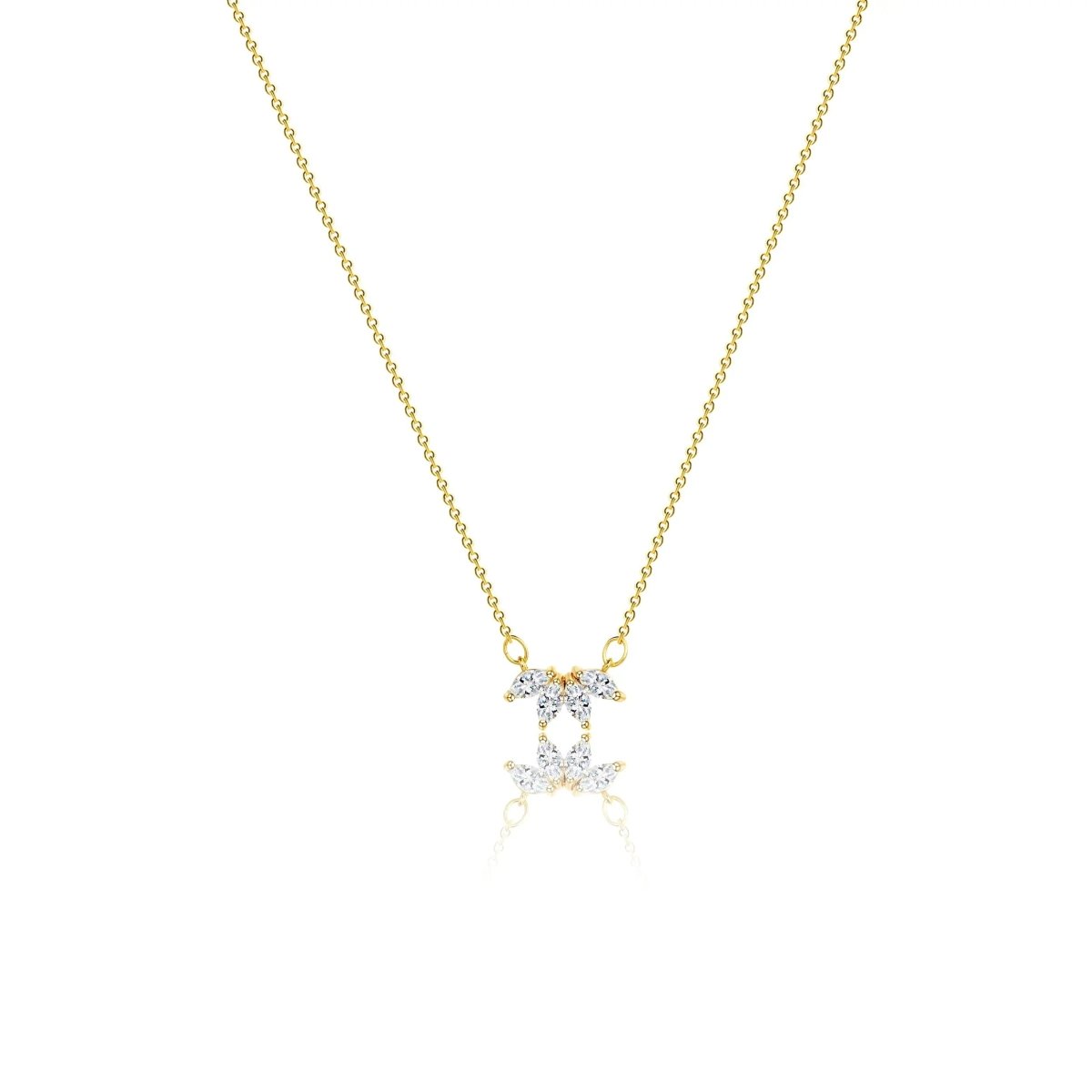 Gosfry Diamond Leaf Flower Necklaces - GOSFRY