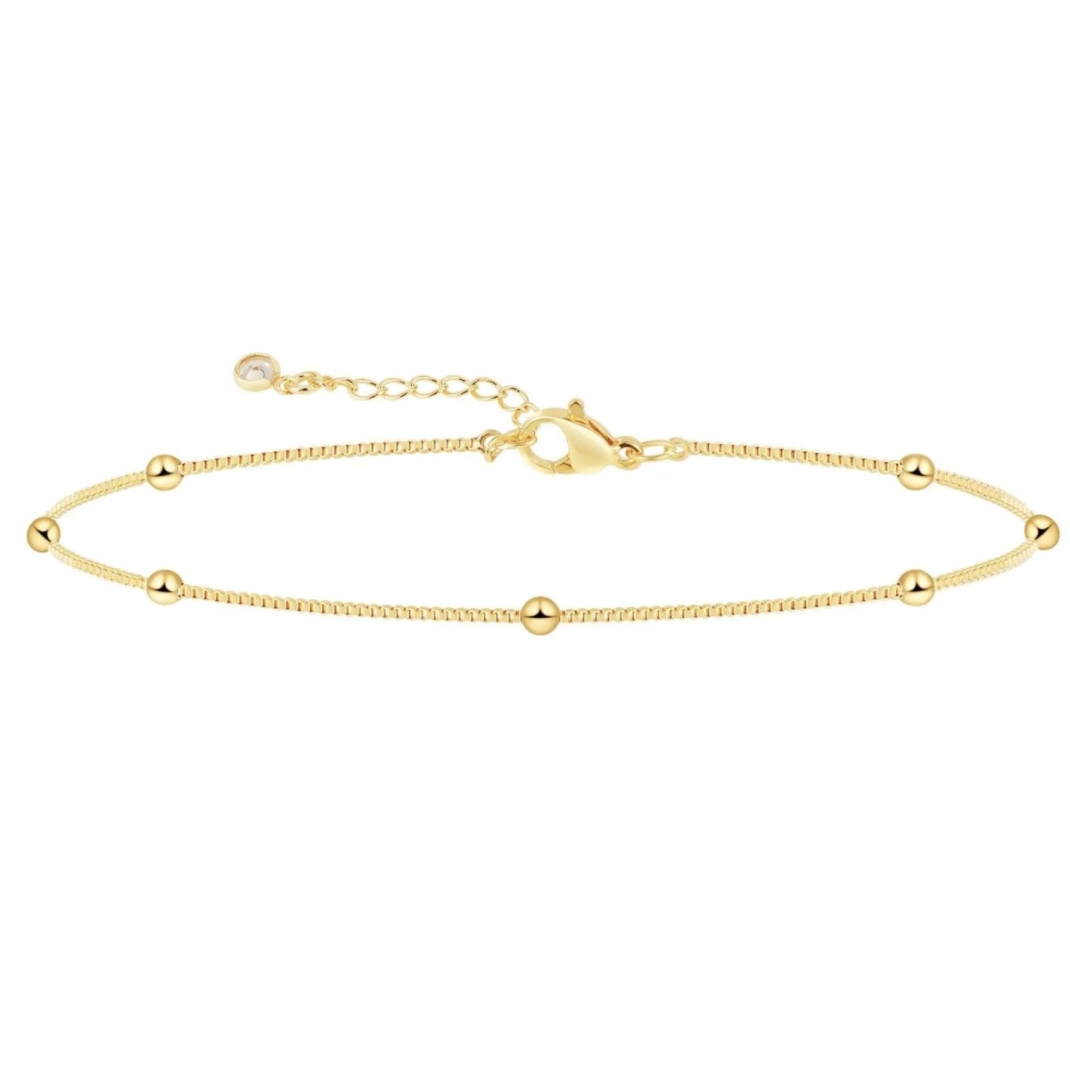 Gosfry Gold Bead Anklets - GOSFRY