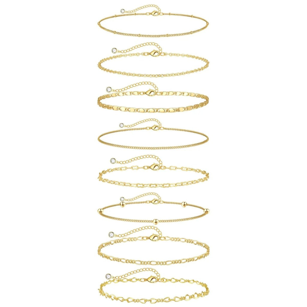 Gosfry Gold Bracelets Stack Trendy - GOSFRY